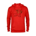 thumbnail image 1 of Disney Pixar Toy Story 4 Forky Rides Rex Sketch T-Shirt - Pullover Hoodie for Adults - Customized-Red Heather, 1 of 5