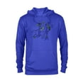 thumbnail image 1 of Disney Pixar Toy Story 4 Forky Rides Rex Sketch T-Shirt - Pullover Hoodie for Adults - Customized-Royal Heather, 1 of 5