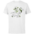 thumbnail image 1 of Disney Pixar Toy Story 4 Forky Rides Rex Sketch T-Shirt - Short Sleeve Cotton T-Shirt for Adults - Customized-White, 1 of 5