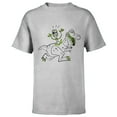 thumbnail image 1 of Disney Pixar Toy Story 4 Forky Rides Rex Sketch T-Shirt - Short Sleeve T-Shirt for Kids - Customized-Athletic Heather, 1 of 5