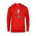 thumbnail image 1 of Disney Pixar Toy Story 4 Forky Running T-Shirt - Pullover Hoodie for Adults - Customized-Red Heather, 1 of 5