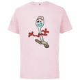 thumbnail image 1 of Disney Pixar Toy Story 4 Forky Running T-Shirt - Short Sleeve Cotton T-Shirt for Adults - Customized-Soft Pink, 1 of 5