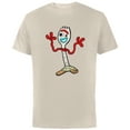thumbnail image 1 of Disney Pixar Toy Story 4 Forky T-Shirt - Short Sleeve Cotton T-Shirt for Adults - Customized-Natural, 1 of 5