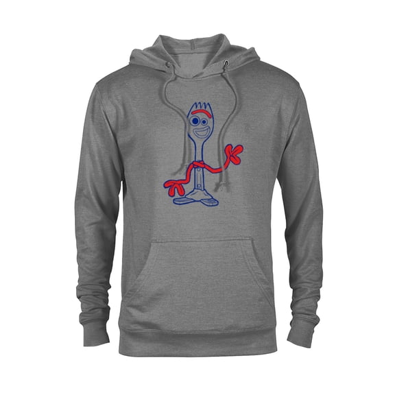 Disney Pixar Toy Story 4 Forky Waves Hi T-Shirt - Pullover Hoodie for Adults - Customized-Graphite Heather