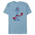 thumbnail image 1 of Disney Pixar Toy Story 4 Forky Waves Hi T-Shirt- Short Sleeve Blended T-Shirt for Adults - Customized-Ocean Blue, 1 of 5