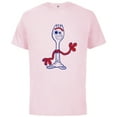 thumbnail image 1 of Disney Pixar Toy Story 4 Forky Waves Hi T-Shirt - Short Sleeve Cotton T-Shirt for Adults - Customized-Soft Pink, 1 of 5