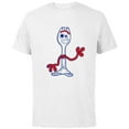 thumbnail image 1 of Disney Pixar Toy Story 4 Forky Waves Hi T-Shirt - Short Sleeve Cotton T-Shirt for Adults - Customized-White, 1 of 5