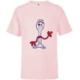 thumbnail image 1 of Disney Pixar Toy Story 4 Forky Waves Hi T-Shirt - Short Sleeve T-Shirt for Kids - Customized-Soft Pink, 1 of 5