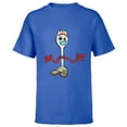 thumbnail image 1 of Disney Pixar Toy Story 4 Forky's Here T-Shirt - Short Sleeve T-Shirt for Kids - Customized-Royal, 1 of 5