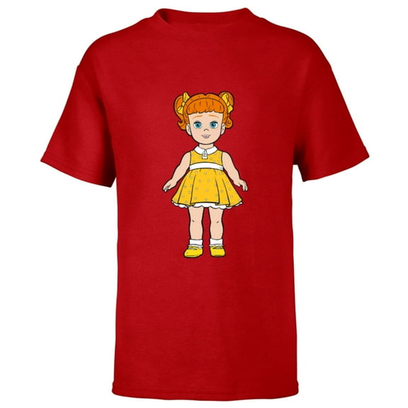 Disney Pixar Toy Story 4 Gabby Gabby Doll T-Shirt - Short Sleeve T-Shirt for Kids - Customized-Red