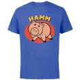 thumbnail image 1 of Disney Pixar Toy Story 4 Hamm T-Shirt - Short Sleeve Cotton T-Shirt for Adults - Customized-Royal Heather, 1 of 5