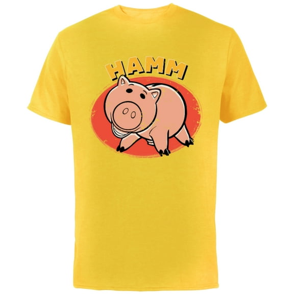 Disney Pixar Toy Story 4 Hamm T-Shirt - Short Sleeve Cotton T-Shirt for Adults - Customized-Sunflower
