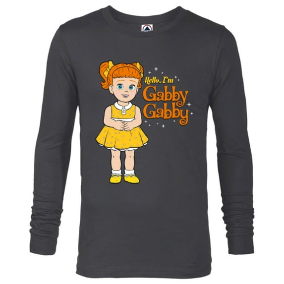 Disney Pixar Toy Story 4 Hello I'm Gabby Gabby T-Shirt - Long Sleeve T-Shirt for Men - Customized-Charcoal Heather