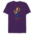 thumbnail image 1 of Disney Pixar Toy Story 4 Hello Woody Cowboy T-Shirt- Short Sleeve Blended T-Shirt for Adults - Customized-Purple, 1 of 5