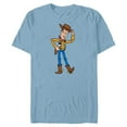 thumbnail image 1 of Disney Pixar Toy Story 4 Hello Woody Cowboy T-Shirt- Short Sleeve Blended T-Shirt for Adults - Customized-Ocean Blue, 1 of 5