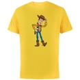 thumbnail image 1 of Disney Pixar Toy Story 4 Hello Woody Cowboy T-Shirt - Short Sleeve Cotton T-Shirt for Adults - Customized-Sunflower, 1 of 5