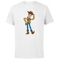 thumbnail image 1 of Disney Pixar Toy Story 4 Hello Woody Cowboy T-Shirt - Short Sleeve Cotton T-Shirt for Adults - Customized-White, 1 of 5
