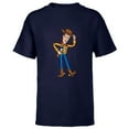 thumbnail image 1 of Disney Pixar Toy Story 4 Hello Woody Cowboy T-Shirt - Short Sleeve T-Shirt for Kids - Customized-Navy, 1 of 5