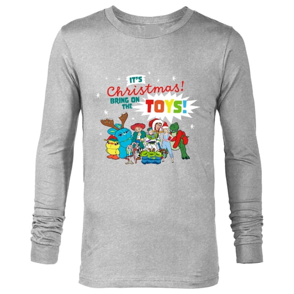 Disney Pixar Toy Story 4 It’s Christmas Bring On The Toys Standard - Long Sleeve T-Shirt for Men – Customized-Athletic Heather