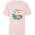 thumbnail image 1 of Disney Pixar Toy Story 4 It’s Christmas Bring On The Toys Standard - Short Sleeve T-Shirt for Kids – Customized-Soft Pink, 1 of 5