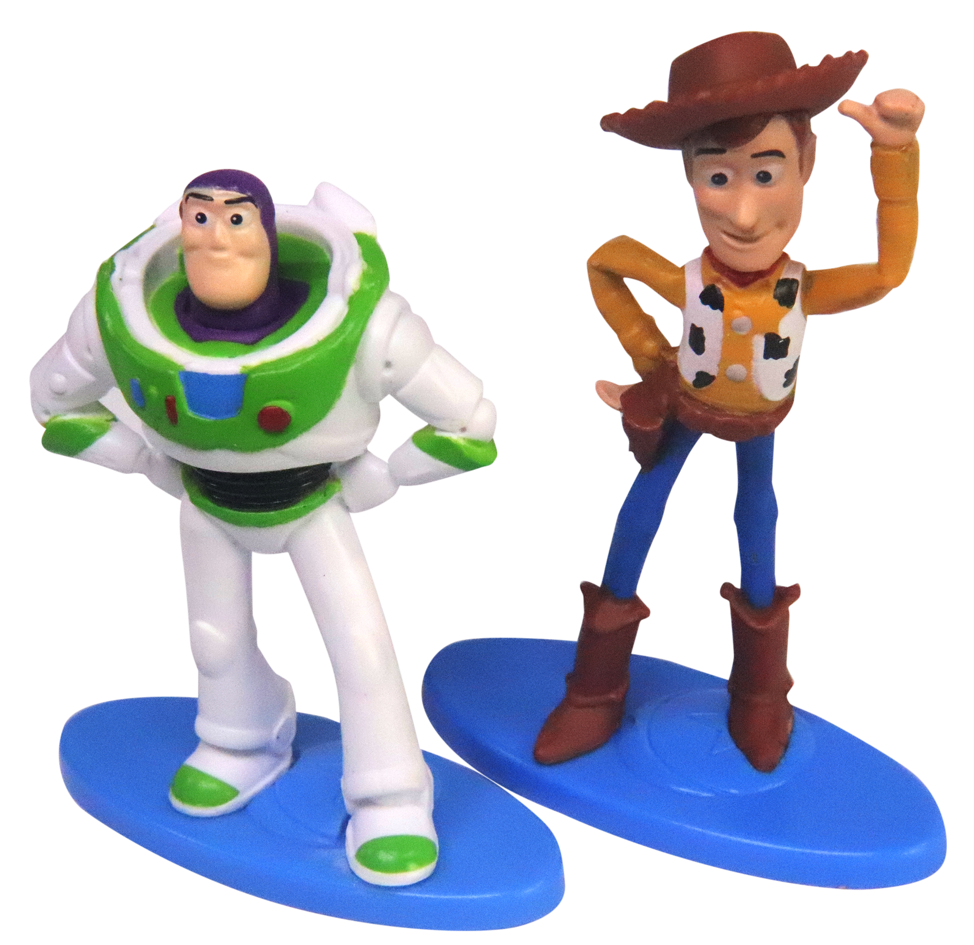 Disney Pixar Toy Story 4 Mini Figures Cake Toppers Set of 2 - Buzz Lightyear and Woody