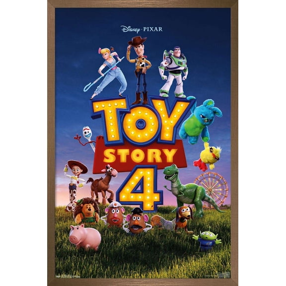 Disney Pixar Toy Story 4 - One Sheet Wall Poster, 14.725" x 22.375", Framed