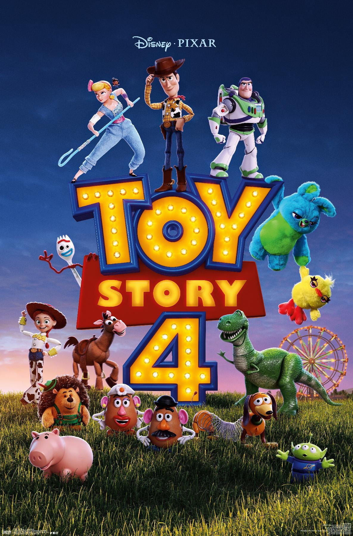Disney Pixar Toy Story 4 - One Sheet Wall Poster, 22.375