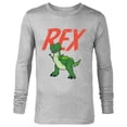 thumbnail image 1 of Disney Pixar Toy Story 4 Rex Dinosaur T-Shirt - Long Sleeve T-Shirt for Men - Customized-Athletic Heather, 1 of 5