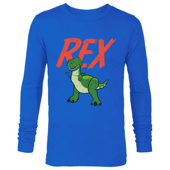 Disney Pixar Toy Story 4 Rex Dinosaur T-Shirt - Long Sleeve T-Shirt for Men - Customized-Royal