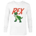 thumbnail image 1 of Disney Pixar Toy Story 4 Rex Dinosaur T-Shirt - Long Sleeve T-Shirt for Men - Customized-White, 1 of 5