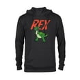 thumbnail image 1 of Disney Pixar Toy Story 4 Rex Dinosaur T-Shirt - Pullover Hoodie for Adults - Customized-Black, 1 of 5