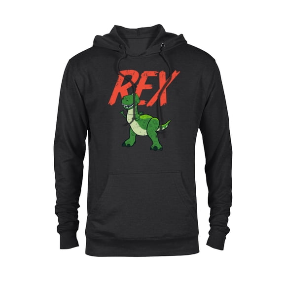 Disney Pixar Toy Story 4 Rex Dinosaur T-Shirt - Pullover Hoodie for Adults - Customized-Black
