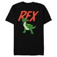 thumbnail image 1 of Disney Pixar Toy Story 4 Rex Dinosaur T-Shirt- Short Sleeve Blended T-Shirt for Adults - Customized-Black, 1 of 5