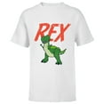 thumbnail image 1 of Disney Pixar Toy Story 4 Rex Dinosaur T-Shirt - Short Sleeve T-Shirt for Kids - Customized-White, 1 of 5