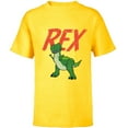 thumbnail image 1 of Disney Pixar Toy Story 4 Rex Dinosaur T-Shirt - Short Sleeve T-Shirt for Kids - Customized-Yellow, 1 of 5