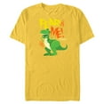 thumbnail image 1 of Disney Pixar Toy Story 4 Rex Fear Me Please T-Shirt- Short Sleeve Blended T-Shirt for Adults - Customized-Yellow, 1 of 5