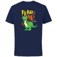 thumbnail image 1 of Disney Pixar Toy Story 4 Rex Fear Me Please T-Shirt - Short Sleeve Cotton T-Shirt for Adults - Customized-Navy, 1 of 5