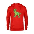 thumbnail image 1 of Disney Pixar Toy Story 4 Rex Halftone T-Shirt - Pullover Hoodie for Adults - Customized-Red Heather, 1 of 5