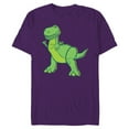 thumbnail image 1 of Disney Pixar Toy Story 4 Rex Halftone T-Shirt- Short Sleeve Blended T-Shirt for Adults - Customized-Purple, 1 of 5