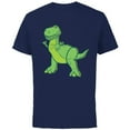thumbnail image 1 of Disney Pixar Toy Story 4 Rex Halftone T-Shirt - Short Sleeve Cotton T-Shirt for Adults - Customized-Navy, 1 of 5