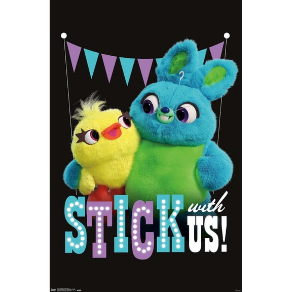 Disney Pixar Toy Story 4 - Stick With Us Wall Poster, 14.725" x 22.375"