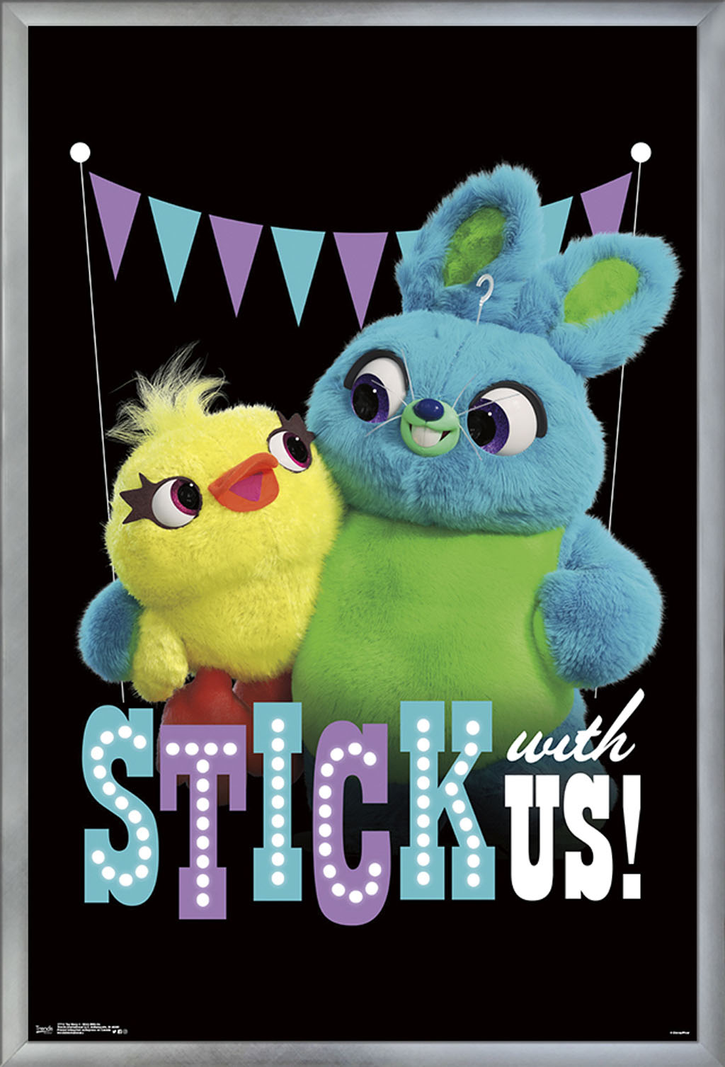 Disney Pixar Toy Story 4 - Stick With Us Wall Poster, 22.375" x 34", Framed