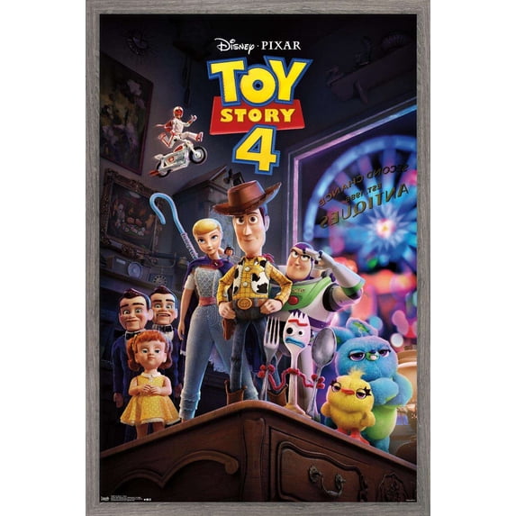 Disney Pixar Toy Story 4 - Store Wall Poster, 14.725" x 22.375", Framed