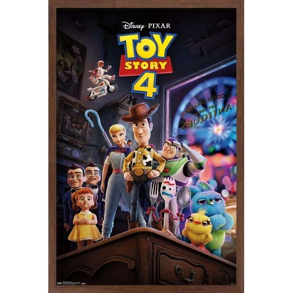 Disney Pixar Toy Story 4 - Store Wall Poster, 14.725" x 22.375", Framed