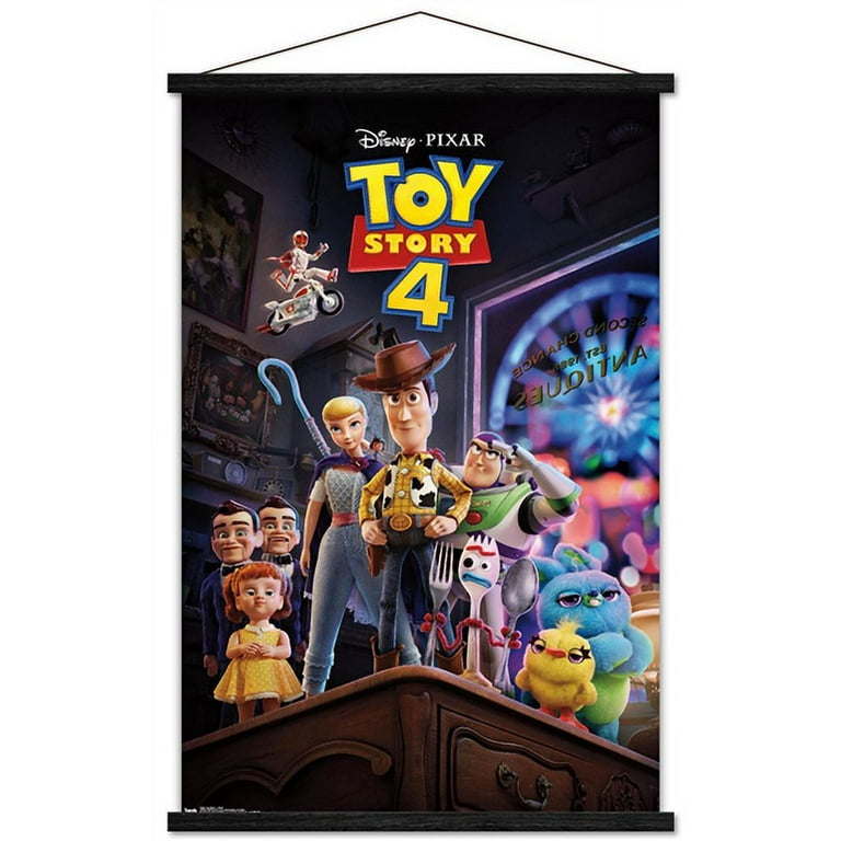 Disney Pixar Toy Story 4 - Store Wall Poster with Wooden Magnetic