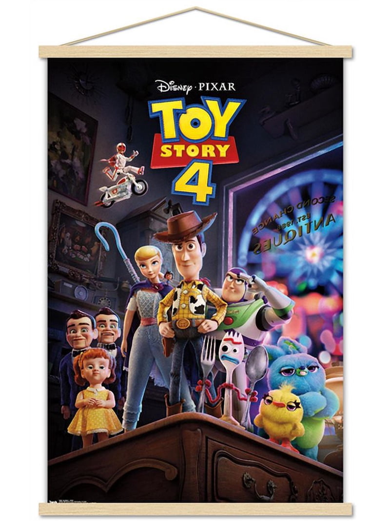 Disney Pixar Toy Story 4 - Store Wall Poster with Wooden Magnetic