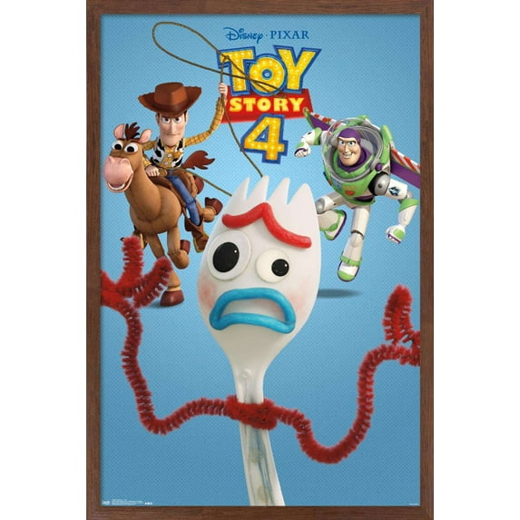 Disney Pixar Toy Story 4 - Trio Wall Poster, 14.725" x 22.375", Framed