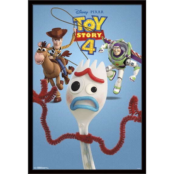 Disney Pixar Toy Story 4 - Trio Wall Poster, 22.375" x 34", Framed