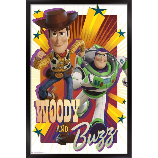 Disney Pixar Toy Story 4 Woody And Buzz Wall Poster 14 725 X 22 375