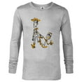 thumbnail image 1 of Disney Pixar Toy Story 4 Woody and Forky Sketch T-Shirt - Long Sleeve T-Shirt for Men - Customized-Athletic Heather, 1 of 5